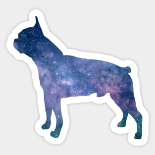 Boston Terrier Out of this World - Space Theme Dog Sticker